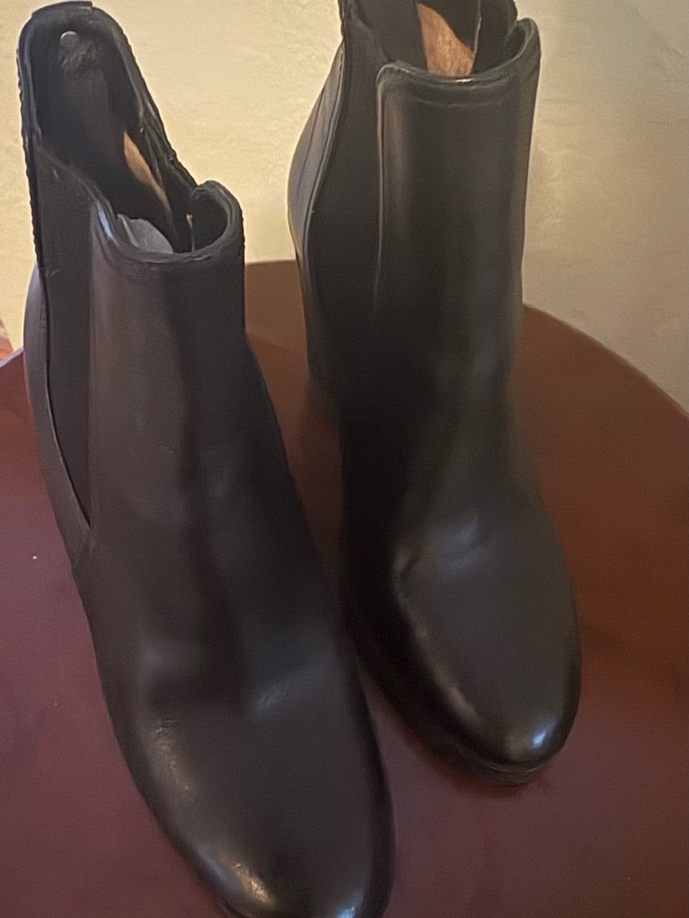 Michael Kors Black Leather Chelsea Ankle Boots